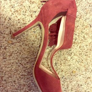 Kate Spade Open Toe Pumps with fringe  - Brand New